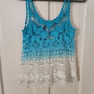 Ombre style swim suit cover up